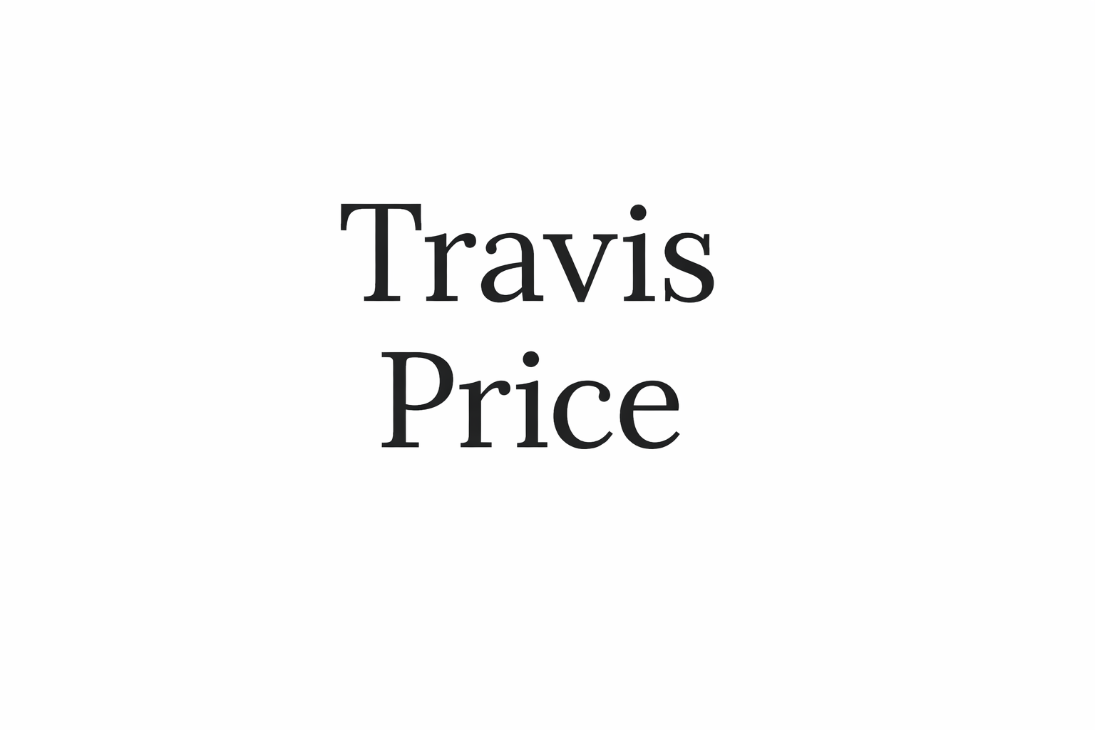 Travis M. Price